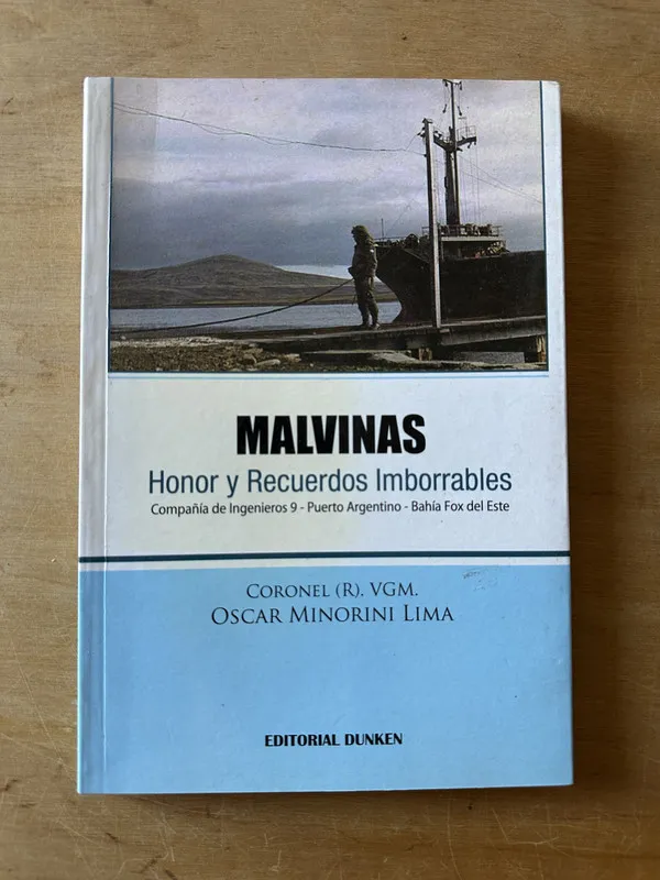 Tapa de Malvinas Honor y recuerdos imborrables- Minorini Lima (3i5)