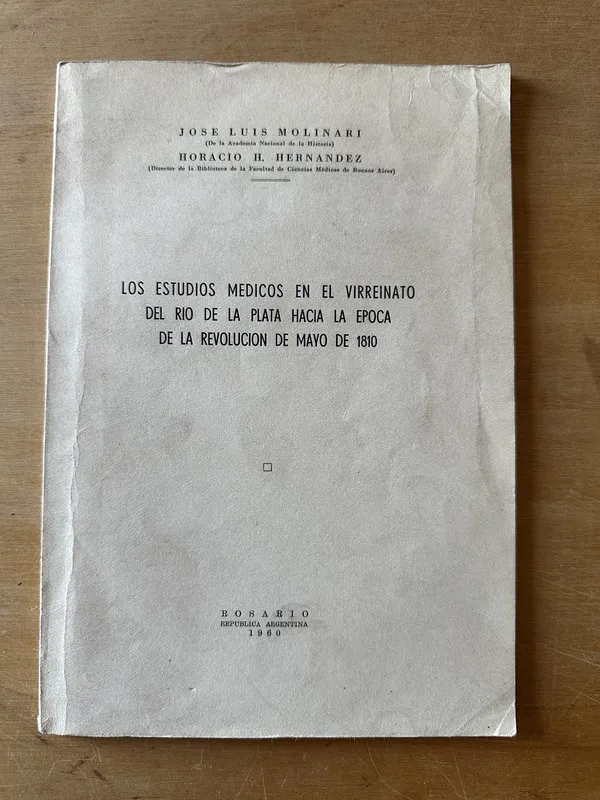 Los estudios medicos en el virreinato del Rio- Molinari(3i5