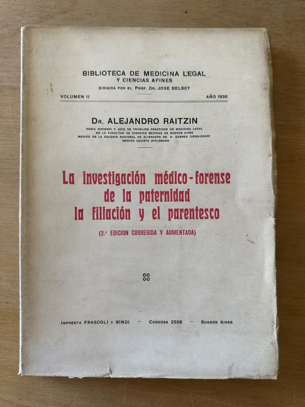 La investigacion medico forense de paternidad- Raitzin (3i7