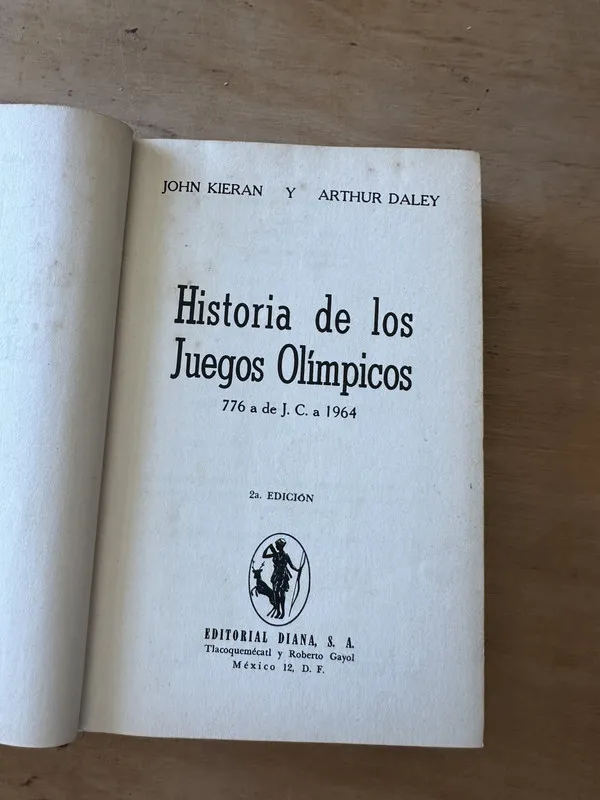 Tapa de Historia de los juegos Olimpicos - Kieran; Daley (3i7)