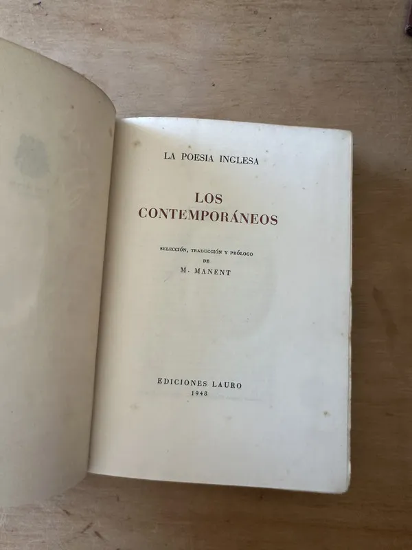 Los contemporaneos - Manent, M. (3i7)