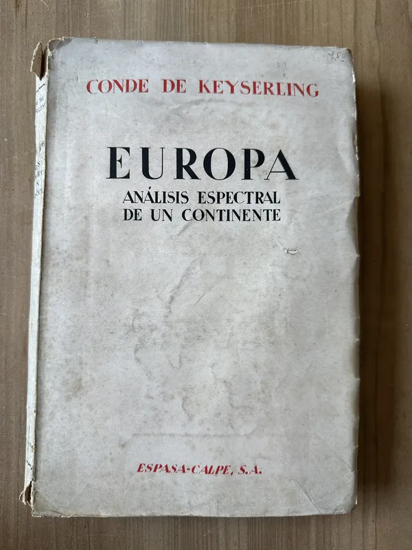 Tapa de Europa. Analisis espectral de un contin- de Keyserling (3j7