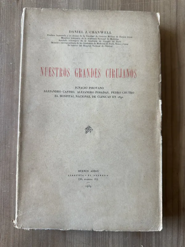 Tapa de Nuestros grandes cirujanos - Cranwell, Daniel J. (3j6)