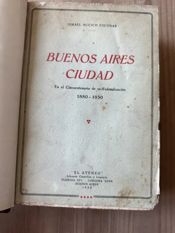 Buenos Aires ciudad - Bucich Escobar, Ismael (3j6)