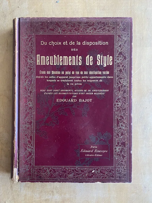 Du choix et de la disposition des ameublements - Bajot (m6)