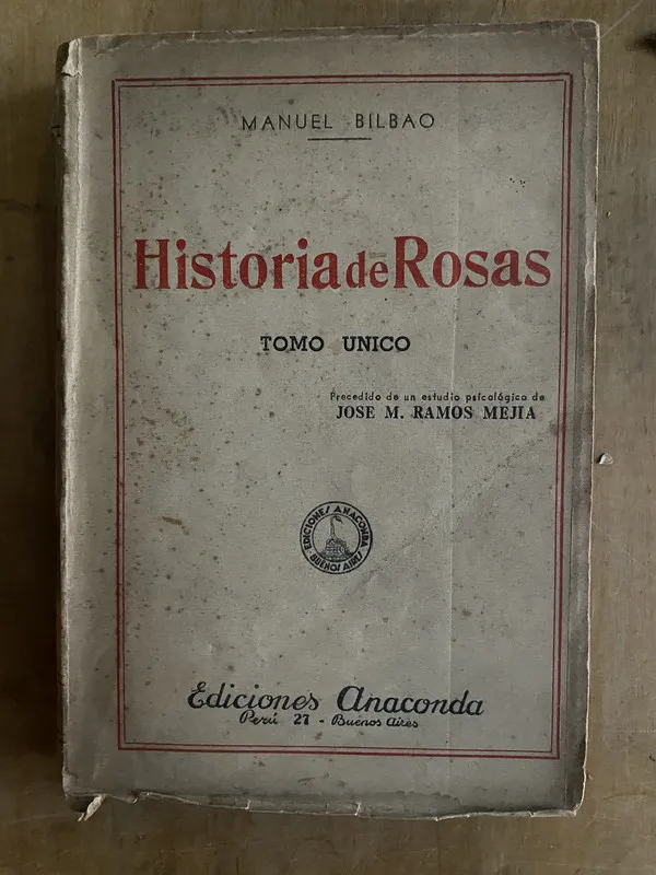 Tapa de Historia de Rosas - Bilbao, Manuel (n5)