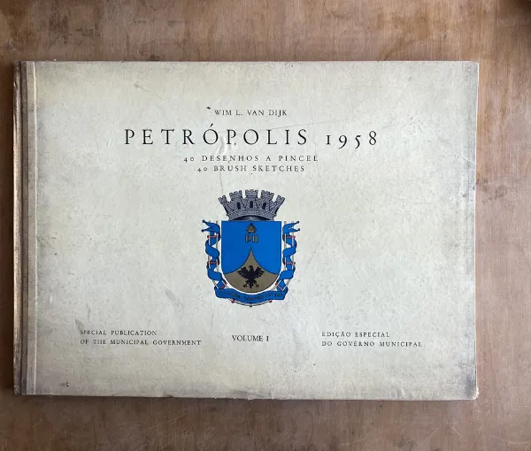 Tapa de Petropolis 1958 40 Desenhos a Pincel Vol 1 - Van Dijk (jj1)