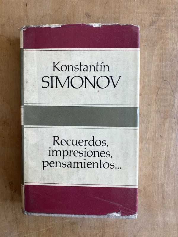 Tapa de Recuerdos, impresiones, pensamientos.. - Simonov (d3)
