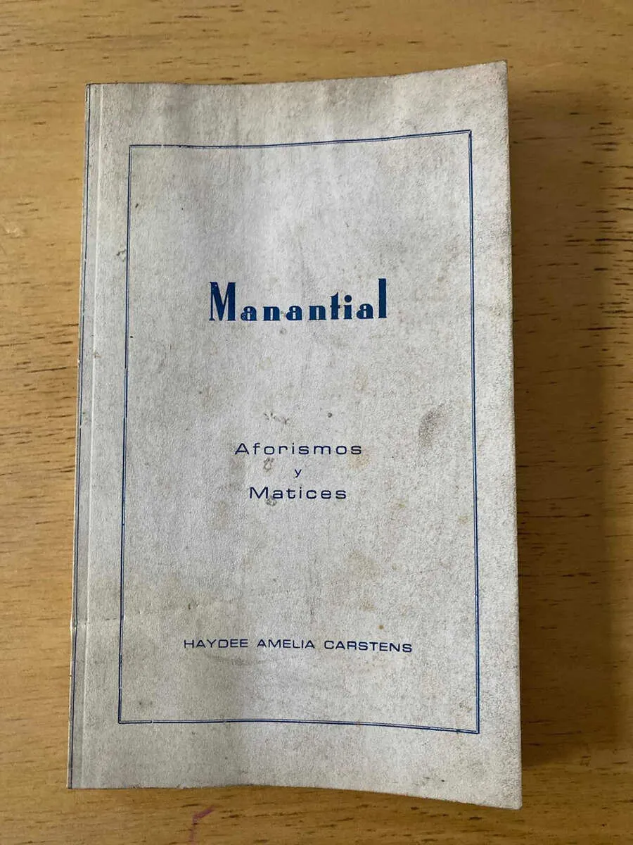 Manantial. Aforismos Y Matices- Carstens, Haydee Amelia (B5)