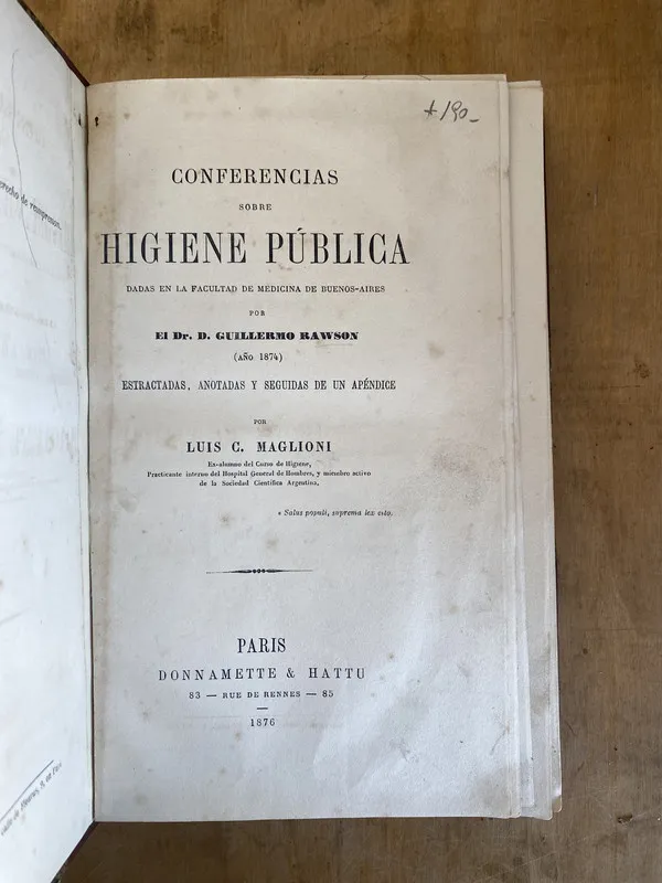 Conferencias sobre higiene publica dr Rawson- Maglioni (ii1