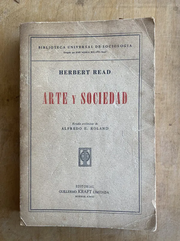 Tapa de Arte y sociedad - Read, Herbert (PYO5)