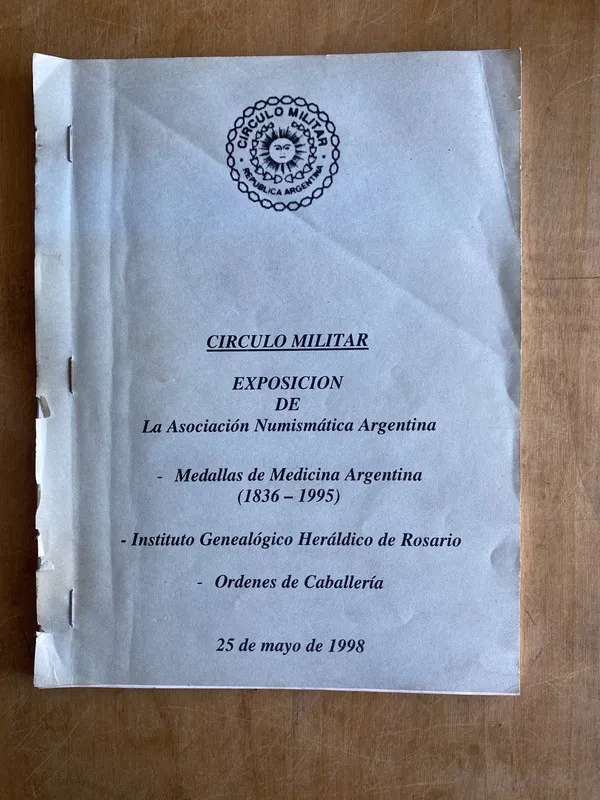 Tapa de Circulo Militar. Exposicion Asociacion Numismatica Ar (PYO5
