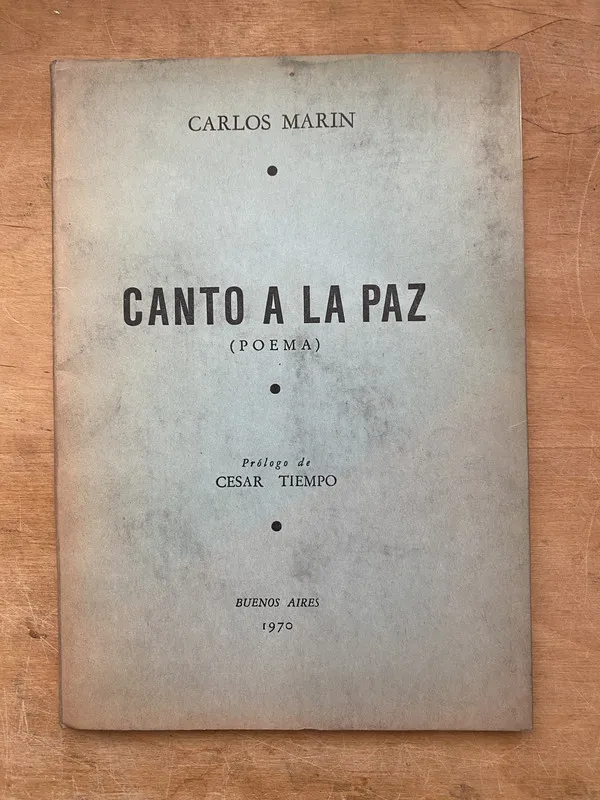 Canto a la paz (poema) - Marin, Carlos (PYO4)