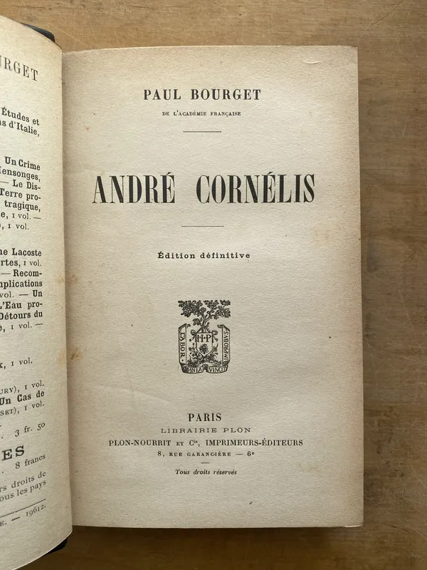 Andre Cornelis - Bourget, Paul (PYO3)