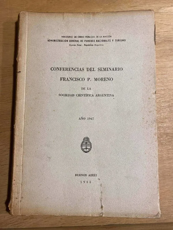 Tapa de Conferencias Francisco Moreno De La Sociedad Cientifica (r2)