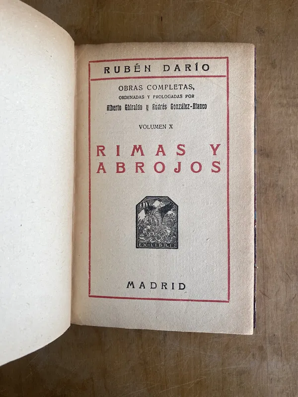 Rimas y abrojos. Volumen X - Dario, Ruben (PYO2)