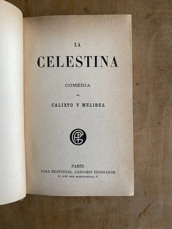 La celestina - Melibea, Calixto (PYO1)