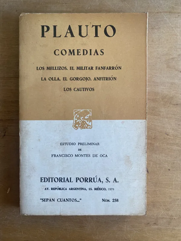Los mellizos; El militar fanfarron; La olla - Plauto (3e7)