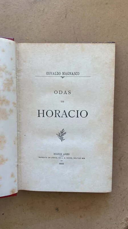 Odas De Horacio - Magnasco, Osvaldo (i5)