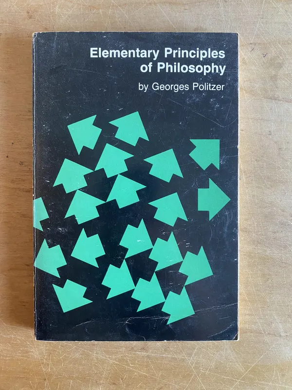 Elementary principles of Philosophy- Politzer, Georges (3j3