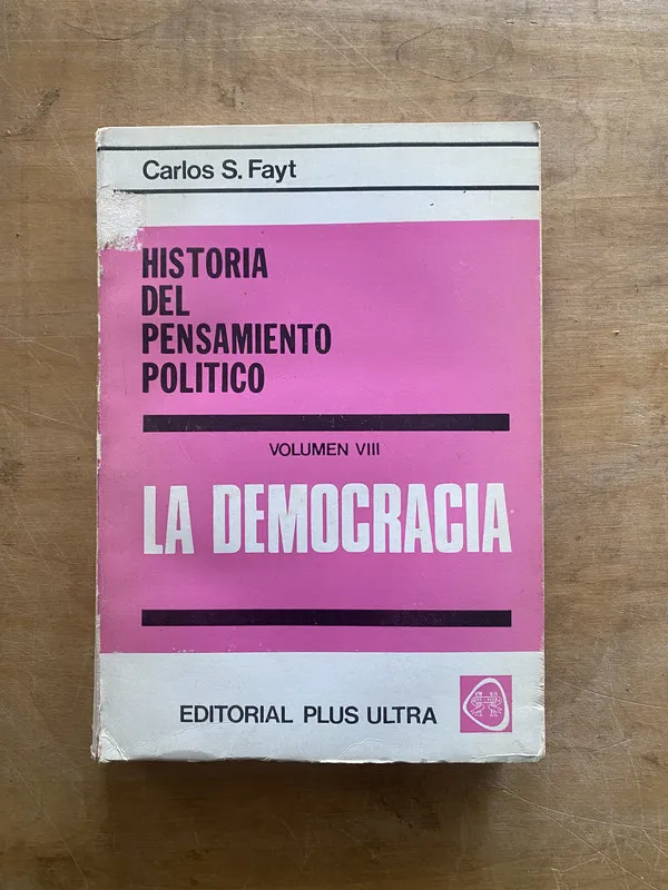 Historia del pensamiento politico. Volumen VIII- Fayt (l7)
