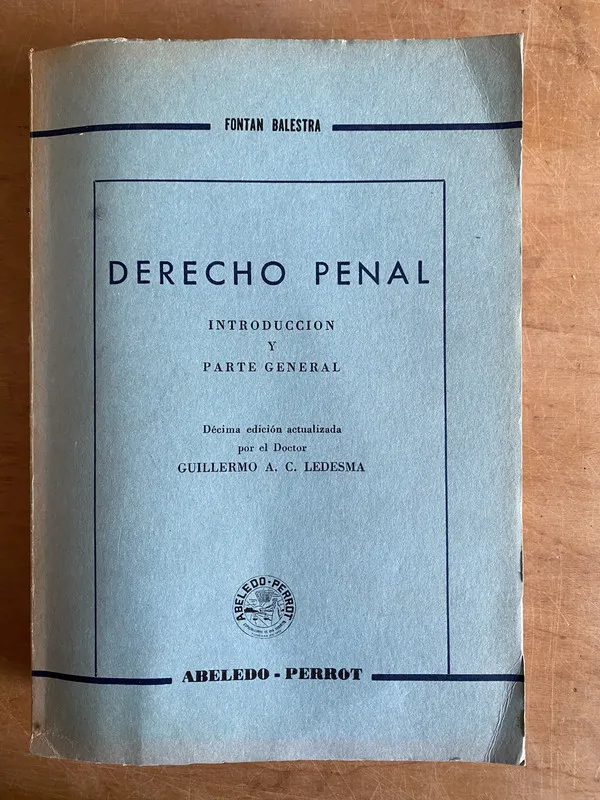 Derecho penal - C. Ledesma, Guillermo A (3j7)