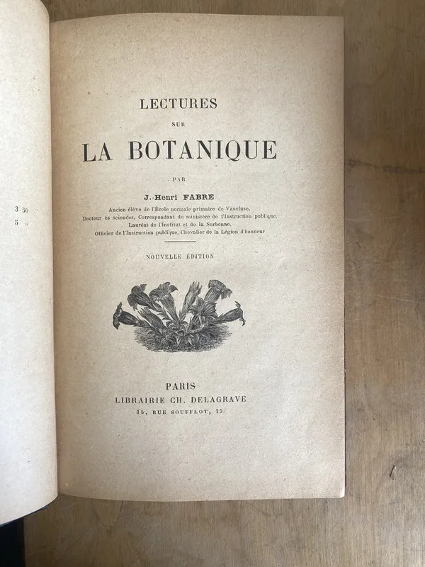 Tapa de Lectures sur La botanique - Fabre, Henri J (JJ4)