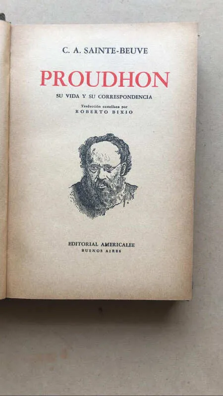 Proudhon - Sainte Beuve, C.a. (aa1)