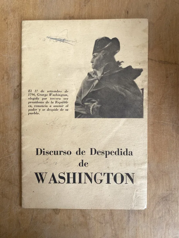 Tapa de Discurso de despedida de Washington - (JJ4)