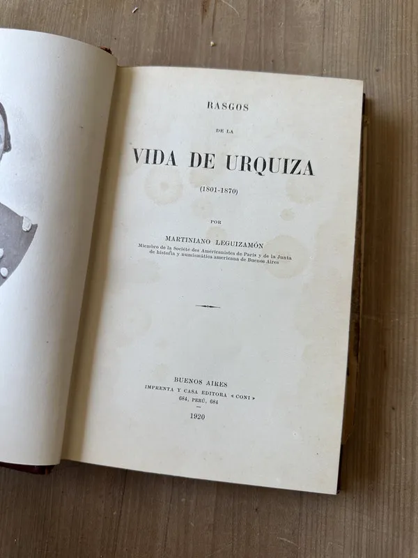 Razgos de la vida de Urquiza - Leguizamon, Martiniano (3j5)