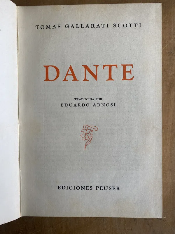 Dante - Gallarati Scotti, Tomas (l 6)