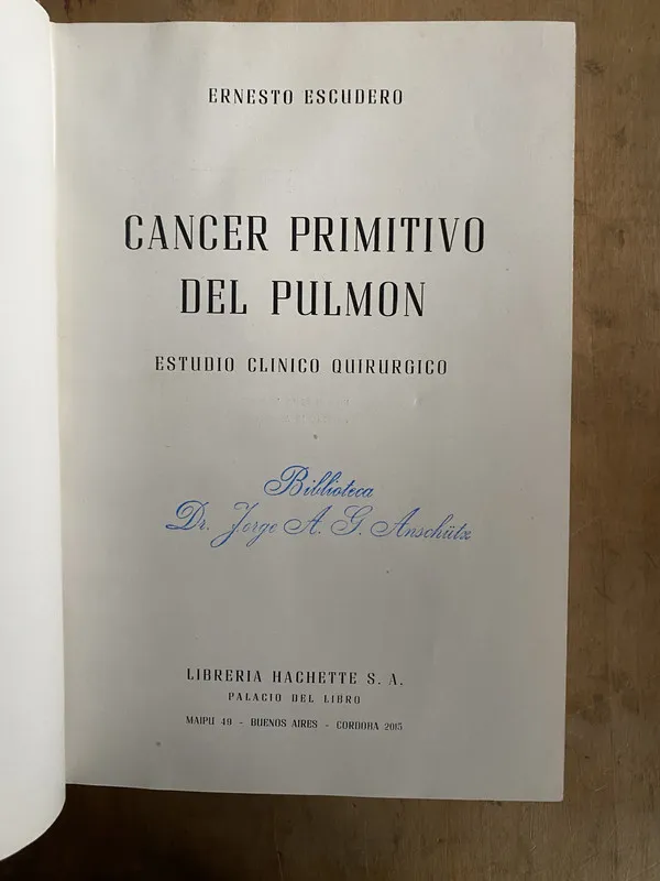Cancer primitivo del pulmon. Estudio clinico - Escudero (d1