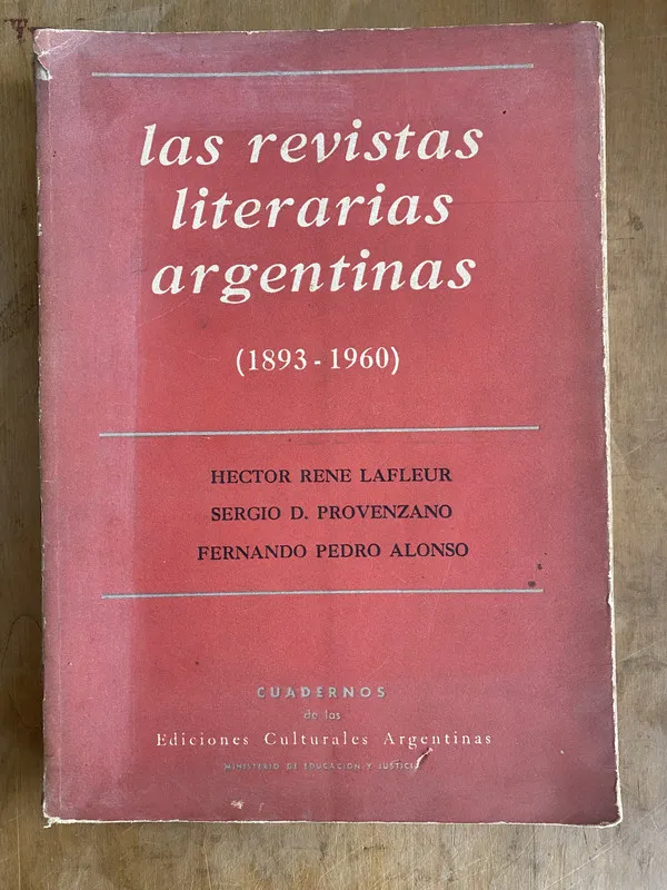 Las revistas literarias argentinas- Lafleur; Provenzano(cc2