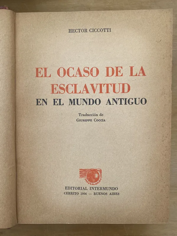 El ocaso de la esclavitud en el mundo antiguo- Ciccotti(dd3