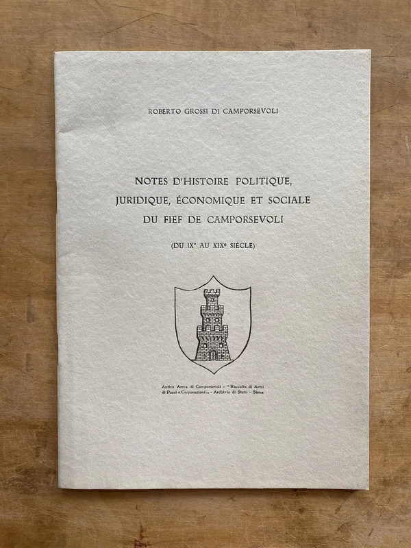Notes de Histoire politique Fief de Camporsevoli(aa6)