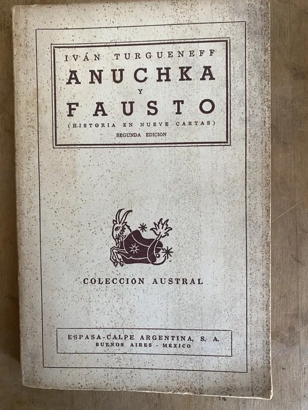 Anuchka y Fausto (Historia de nueve cartas)- Turgueneff (ñ3