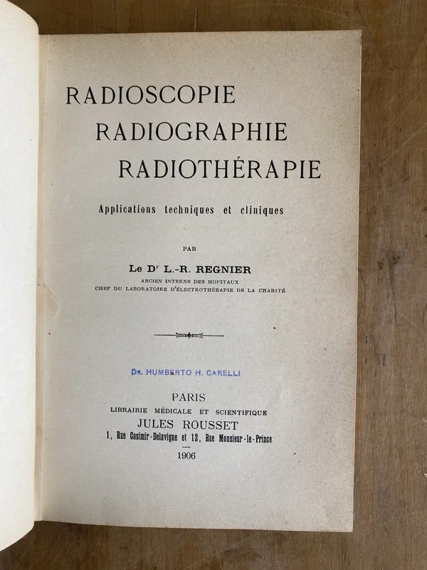 Radioscopie, Radiographie, Radiotherapie - Regnier (ñ4)