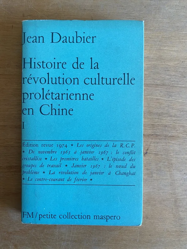 Histoire de la revolution culturelle prolet - Daubier (3m2)