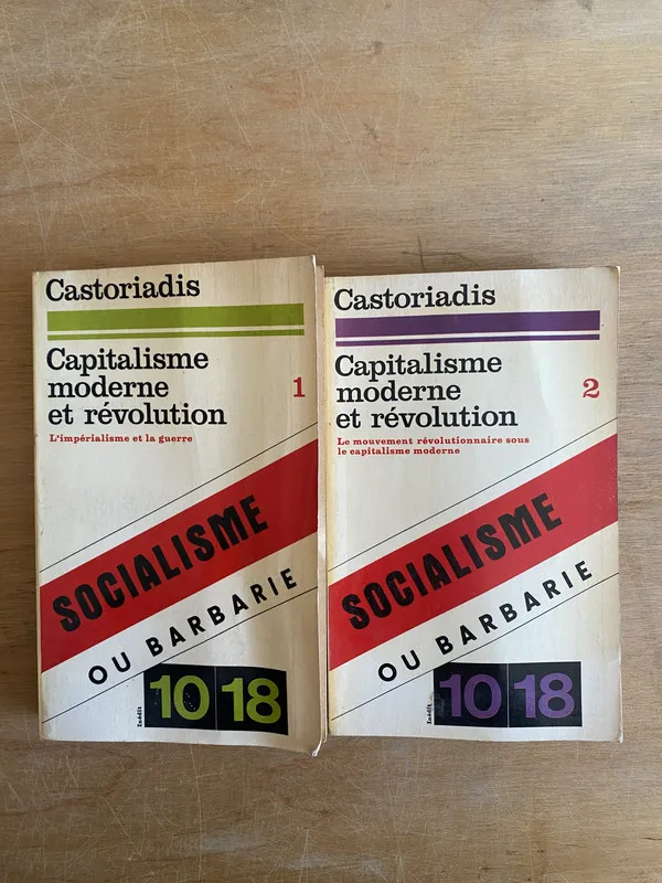 Capitalisme moderne et revolution- Castoriadis (3m2)