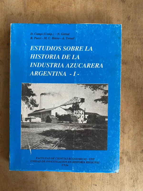 Tapa de Estudios sobre la historia Industria Azucarera- Girabal (c5