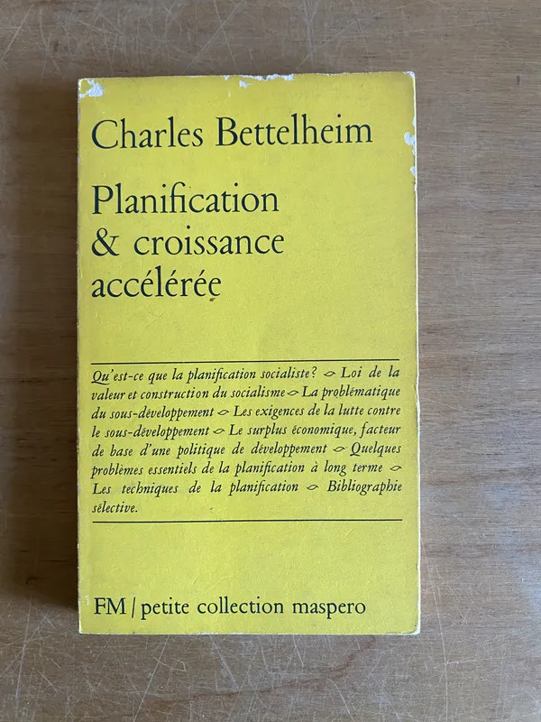 Planification & croissance acceleree - Bettelheim (3k2)