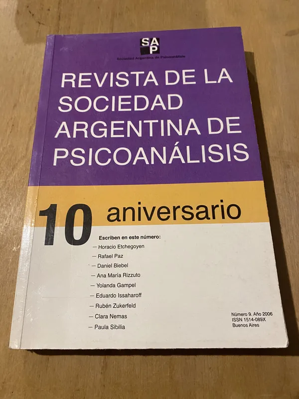 Revista de la sociedad Arg Psicoanalisis - Etchegoyen (3j1)
