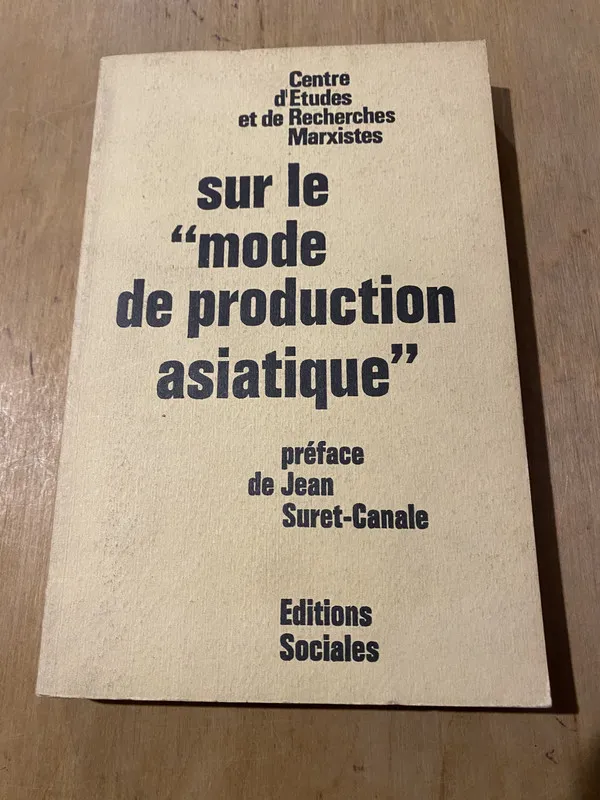 Sur le mode de production asiatique (3j1)