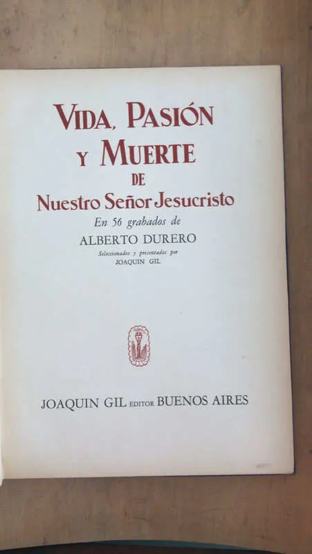 Vida Pasion Y Muerte De Nuestro Señor Jesucristo Durero (Aa6
