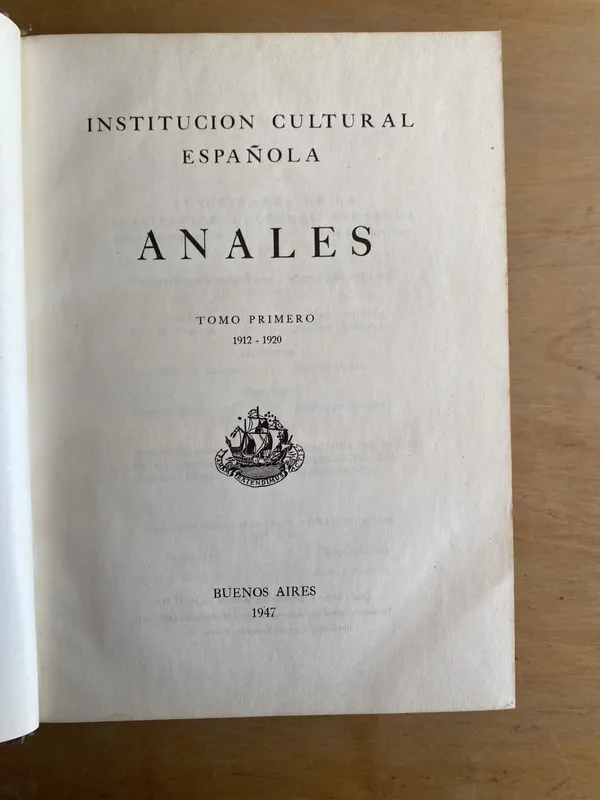 Anales - Institucion cultural española, (3k1)
