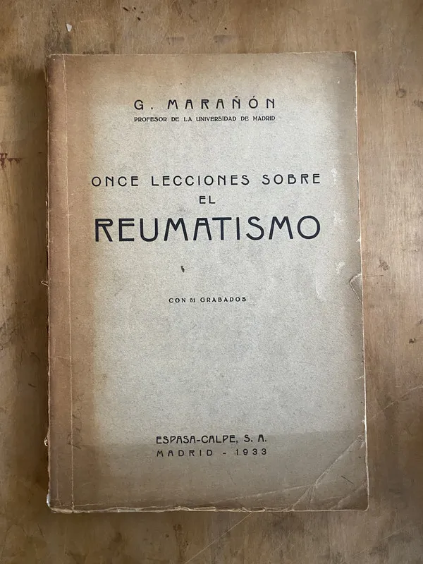 Once lecciones sobre el reumatismo - Marañon, G. (n5)