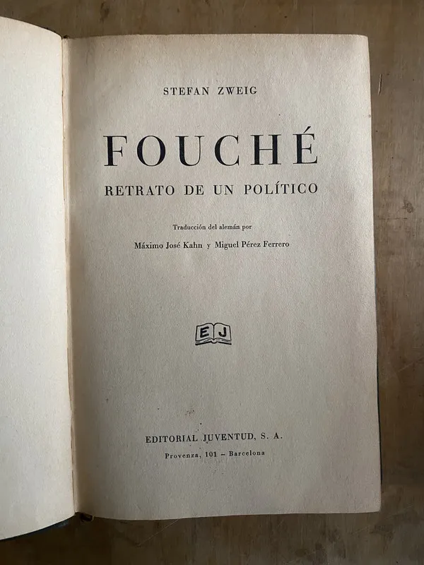 Fouche, retrato de un politico - Zweig, Stefan (n5)