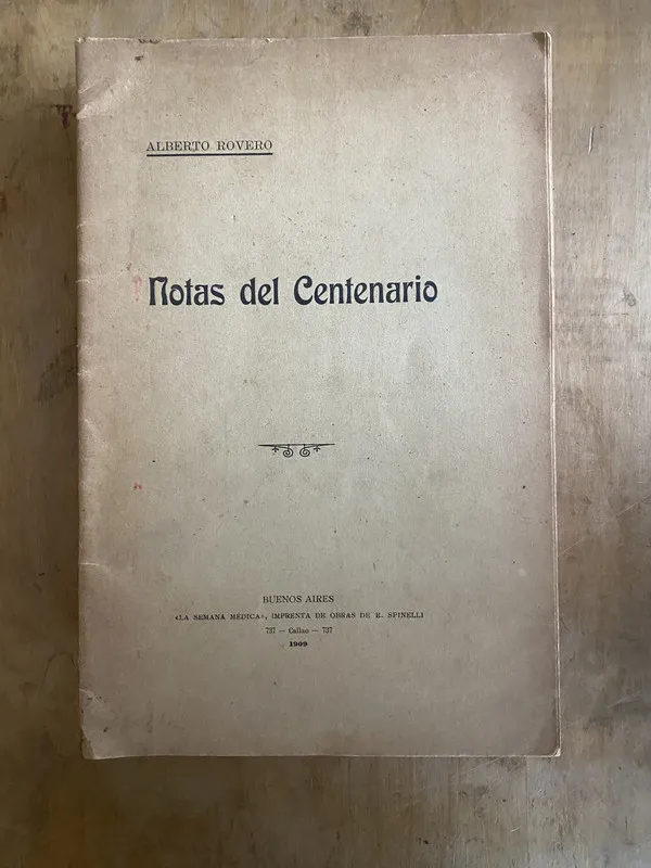Notas del centenario - Rovero, Alberto (n5)