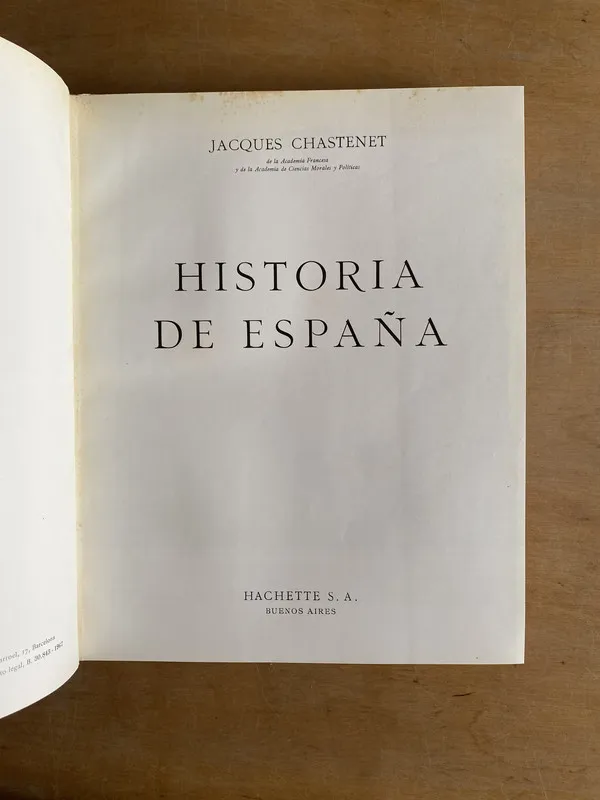 Historia de españa - Chastenet, Jacques (2b5)