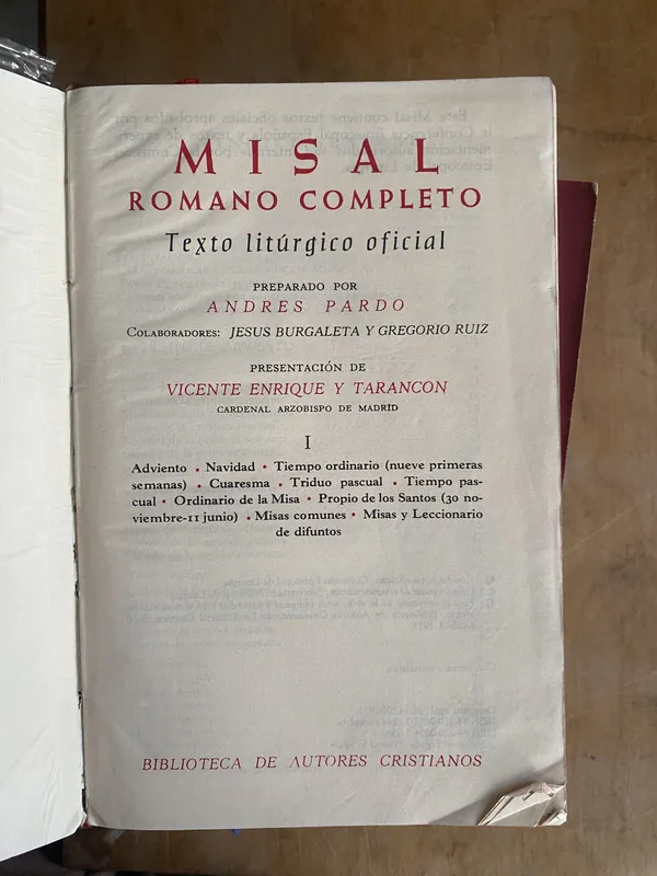Misal Romano Completo. Texto liturgico oficial (cc1)